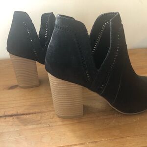 Fergalicious Black Peep Toe Booties